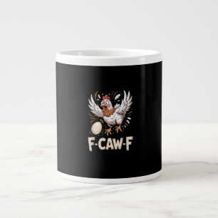 Caneca De Café Grande Estilo Casual Criativo Galinha F Caw F Engraçado
