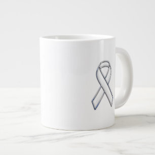Caneca De Café Grande Estilo de Cinto Branco Fita Sensação