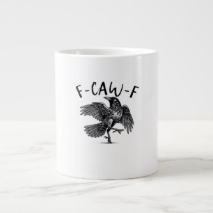 Caneca De Café Grande Estilo Retro Clássico F Caw F Corvo