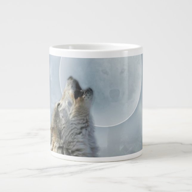 Caneca De Café Grande Estilos Wolf Blue Moon Specialty Mugs (3) (Frente)