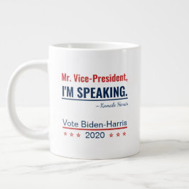 Caneca De Café Grande Estou falando com Kamala Harris Presidente 2024
