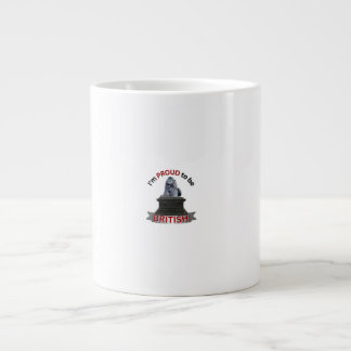 Caneca De Café Grande Estou Orgulhoso de ser britânico
