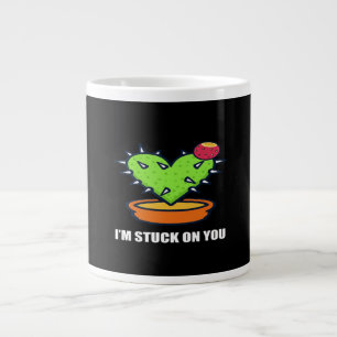 Caneca De Café Grande Estou Preso Em Você Cacto Design De Planta Fofa