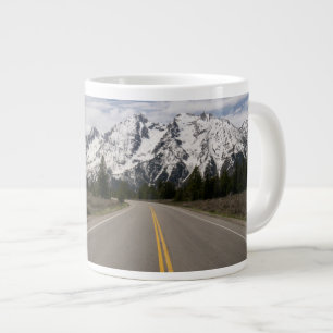 Caneca De Café Grande Estrada para a Serra de Teton