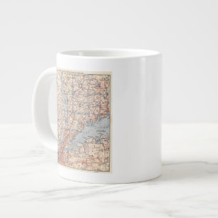 Caneca De Café Grande Estradas de bicicleta em Nova York e Conneticut 4