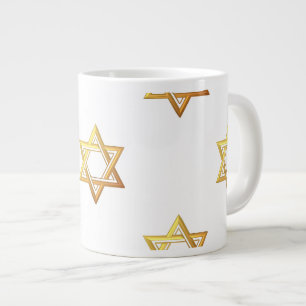 Caneca De Café Grande Estrela de David