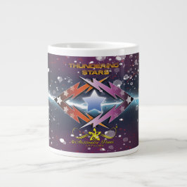 Caneca De Café Grande Estrelas Branqueadoras