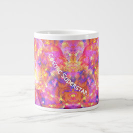 Caneca De Café Grande Estrelas Cósmicas em uma galáxia de vermelhos cor-