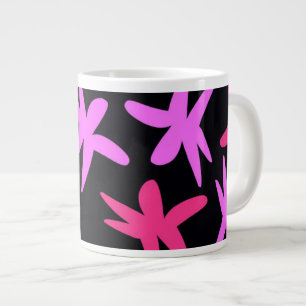 Caneca De Café Grande Estrelas da flor