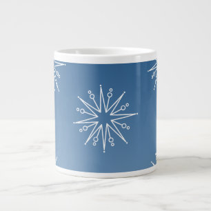Caneca De Café Grande Estrelas de Natal incríveis Jumbo Mug, Azul