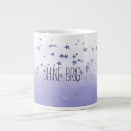 Caneca De Café Grande Estrelas de Ombre Roxo