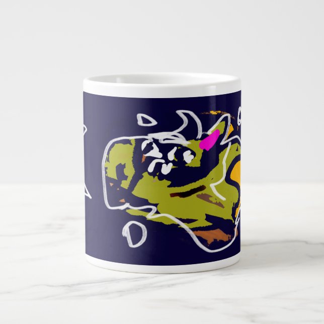 Caneca De Café Grande Estrelas do Bat (Frente)