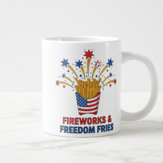 Caneca De Café Grande Estrelas, Listras e Noites Crocantes Patrióticas