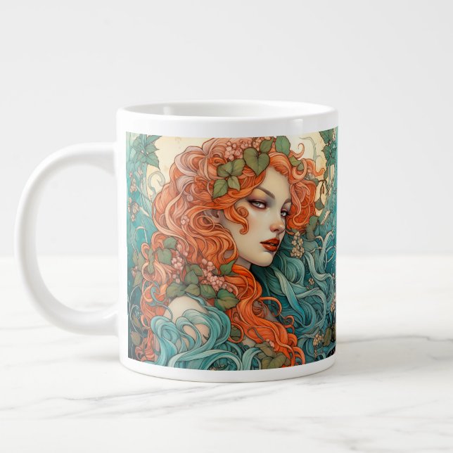 Caneca De Café Grande Eterno clássico, Dia de os namorados (Esquerda)