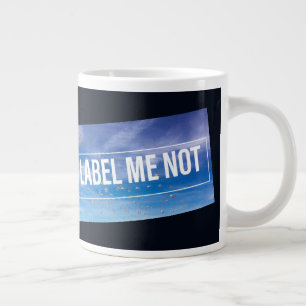 Caneca De Café Grande Etiqueta Não