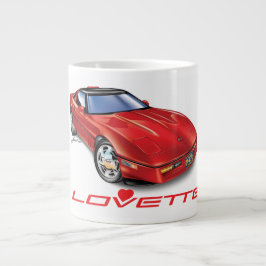 CANECA DE CAFÉ GRANDE EU AMO DESIGN DE CARRO ÚNICO