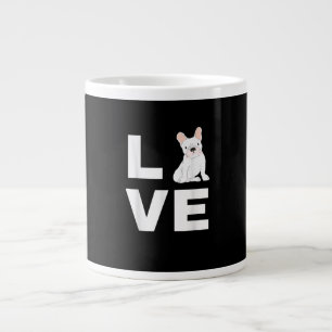 Caneca De Café Grande Eu Amo Meu Bolinho Francês Francês Cachorro-Grande
