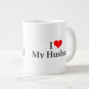Caneca De Café Grande Eu amo meu marido