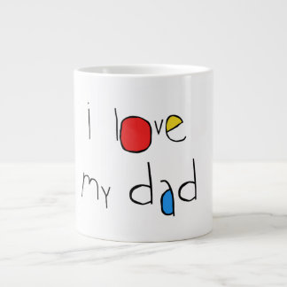 Caneca De Café Grande Eu Amo Meu Pai