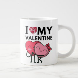 Caneca De Café Grande Eu Amo Meus Presentes De Dia de os namorados Espec