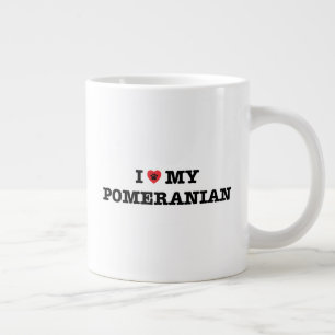 Caneca De Café Grande Eu Corto Meu Pomeraniano