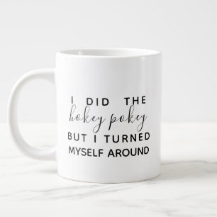 Caneca De Café Grande Eu fiz o Hokey Pokey Engraçado Coffee Mug