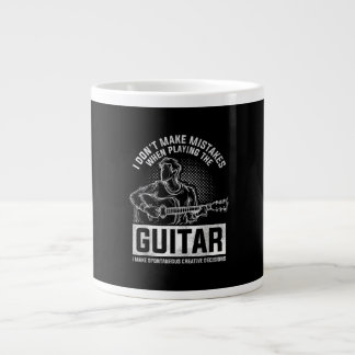 Caneca De Café Grande Eu não cometo erros ao tocar violão