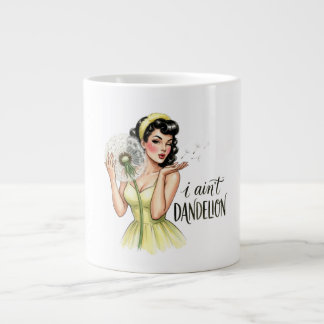 Caneca De Café Grande Eu Não Sou Dente-de-Leão | Trocadilho de Jardinage