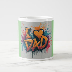 Caneca De Café Grande Eu 💕 PAI Mug