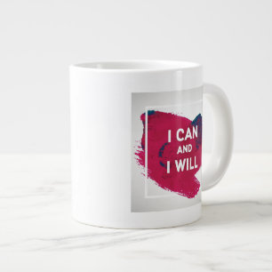 Caneca De Café Grande Eu posso e eu vou
