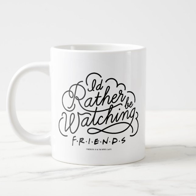 Caneca De Café Grande Eu Preferiria Estar Assistindo ao Script 2 de FRIE (Esquerda)
