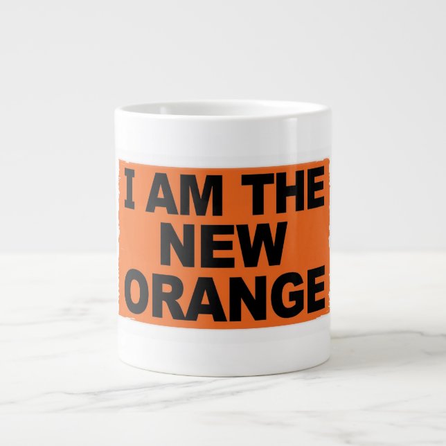 Caneca De Café Grande Eu sou a Nova Laranja (Frente)