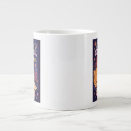 Caneca De Café Grande Eu sou delulu, mas aconchegante 2