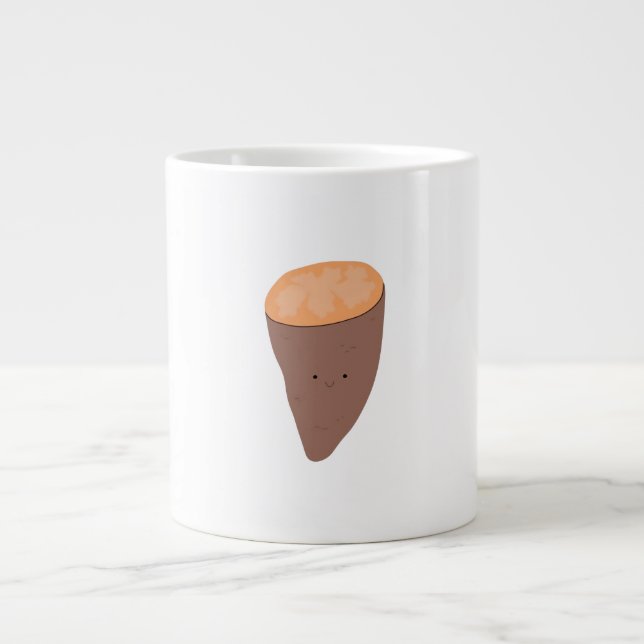 Caneca De Café Grande Eu Sou O Que Eu Sou Clássico De Trendy Citação (Frente)