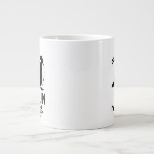 Caneca De Café Grande Eu sou o tamanho dos pinguins, Dia de Apreciação M