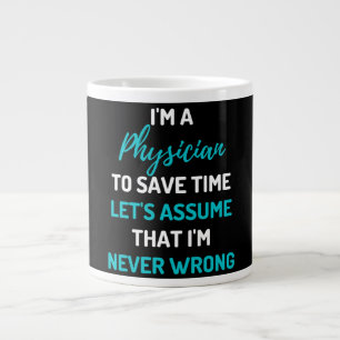 Caneca De Café Grande Eu sou um médico para salvar o Vamos do tempo