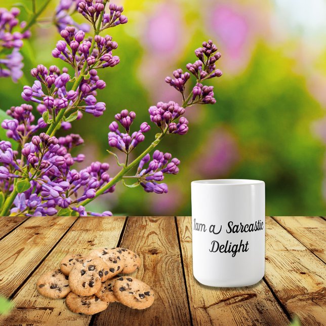 Caneca De Café Grande Eu sou um Sarcástico Delight Engraçado Coffee Mug (Criador carregado)