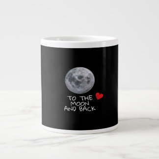 Caneca De Café Grande Eu Te Amo Até a Lua e de Volta Estilo Moderno Ajus