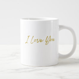 Caneca De Café Grande Eu Te Amo Jumbo 20oz Mug