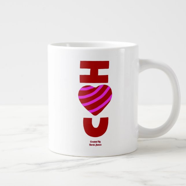 Caneca De Café Grande Eu Te Amo Jumbo Mug (Direita)