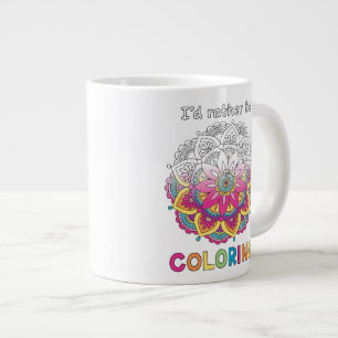 Caneca De Café Grande Eu teria Preferencialmente de estar colorindo Mand