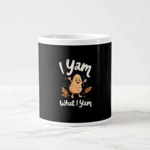 Caneca De Café Grande Eu Yam O Que Eu Ainda Tenho Batatas Doce Família D
