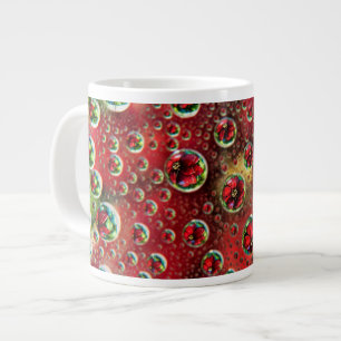 Caneca De Café Grande EUA, Colorado, Lafayette. Bolhas de água no vidro