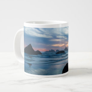Caneca De Café Grande EUA, Oregon, Praia de Bandon. Gaivota sobre rocha
