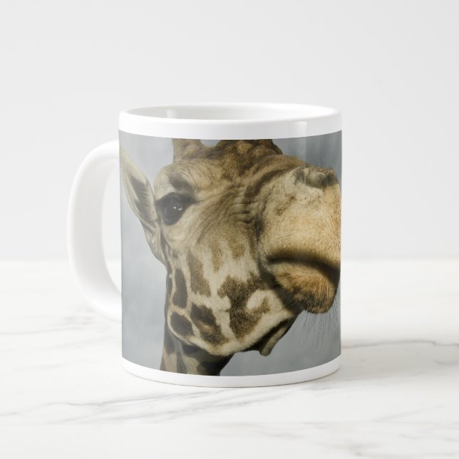 Caneca De Café Grande EUA, Texas, Área Selvagem de Rim Fóssil, girafa (Frente Esquerda)