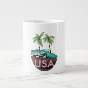 Caneca De Café Grande EUA Tropical
