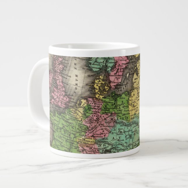 Caneca De Café Grande Europa 12 (Frente Esquerda)