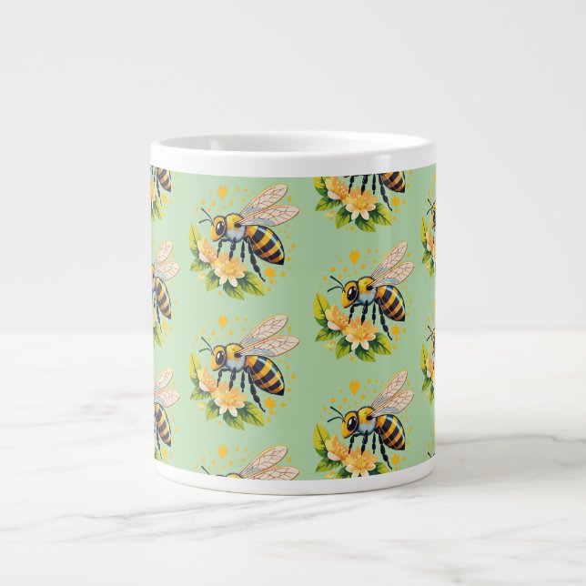 Caneca De Café Grande European honey bee (Frente)
