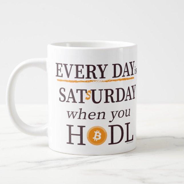 Caneca De Café Grande Every Day is Satsurday Jumbo Mug (Esquerda)