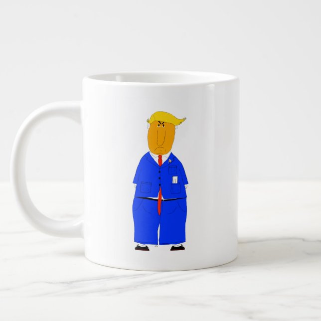 Caneca De Café Grande Everything in life is luck Donald Trump Coffee Mug (Esquerda)